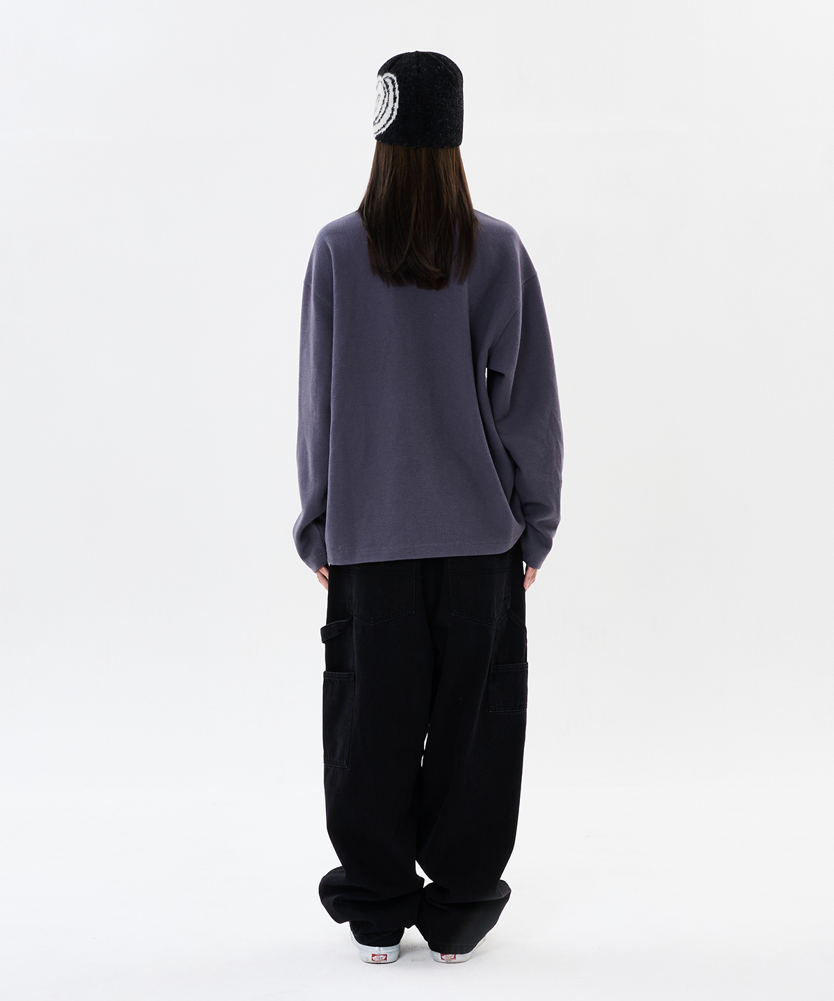 위캔더스(WKNDRS) DUCK LS T-SHIRT (CHARCOAL)