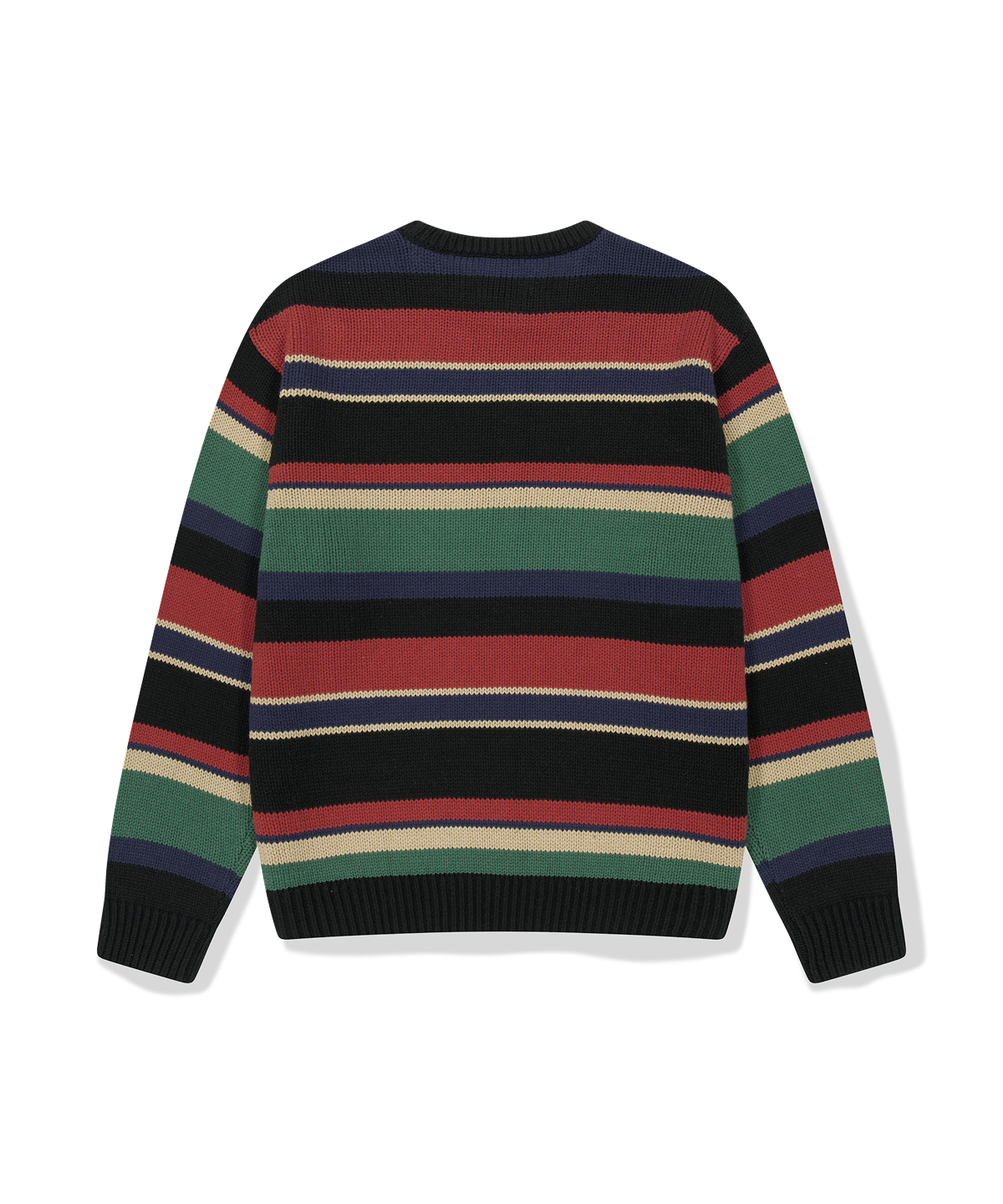 위캔더스(WKNDRS) MULTI STRIPE KNIT (BLACK)