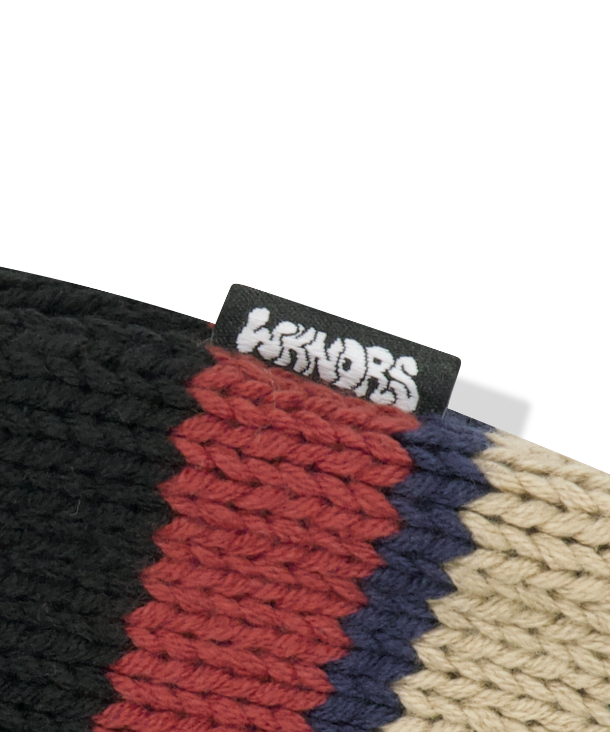 위캔더스(WKNDRS) MULTI STRIPE KNIT (BLACK)