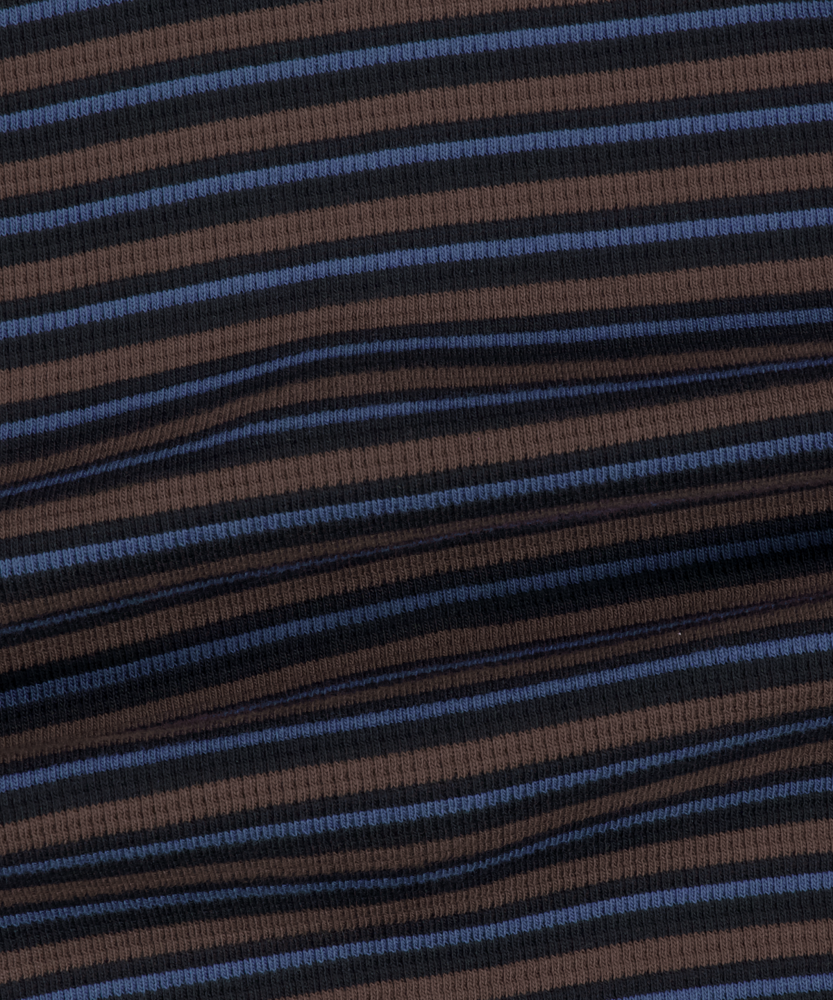 위캔더스(WKNDRS) WAFFLE STRIPE ZIP-UP HOODIE (BROWN)