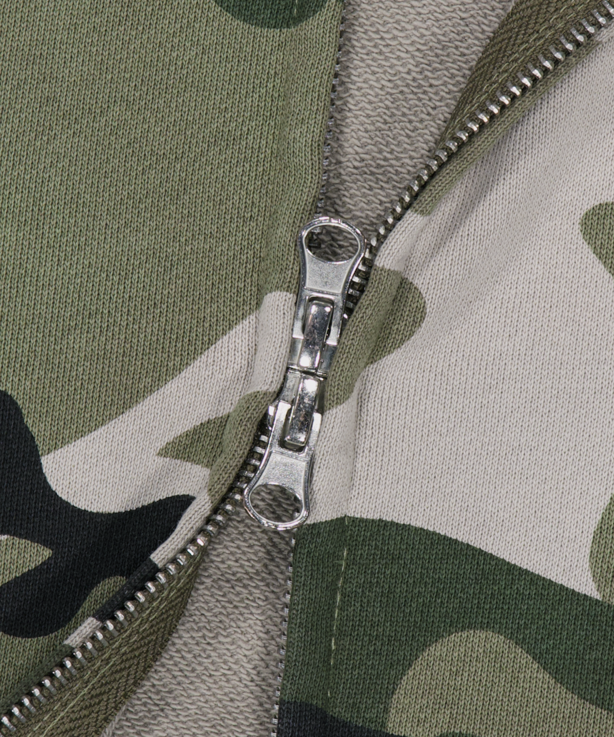위캔더스(WKNDRS) SWAMP CAMO ZIP-UP HOODIE (CAMO)