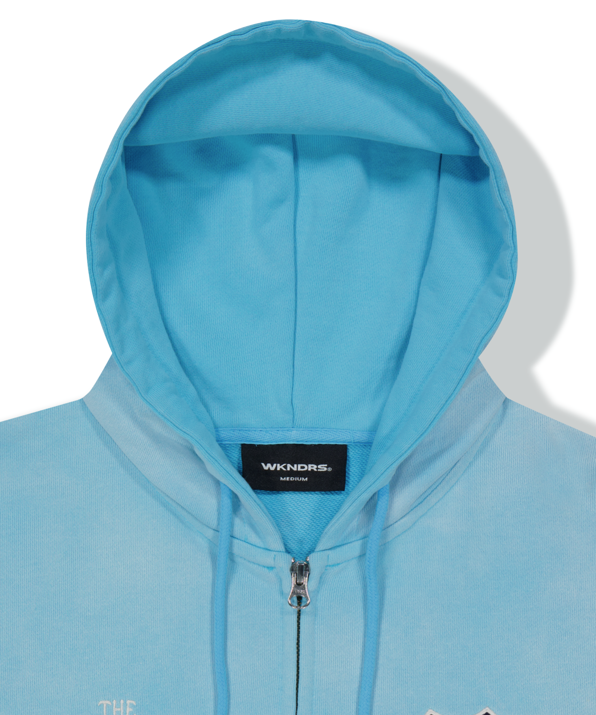 위캔더스(WKNDRS) EMBLEM ZIP-UP HOODIE (S.BLUE)