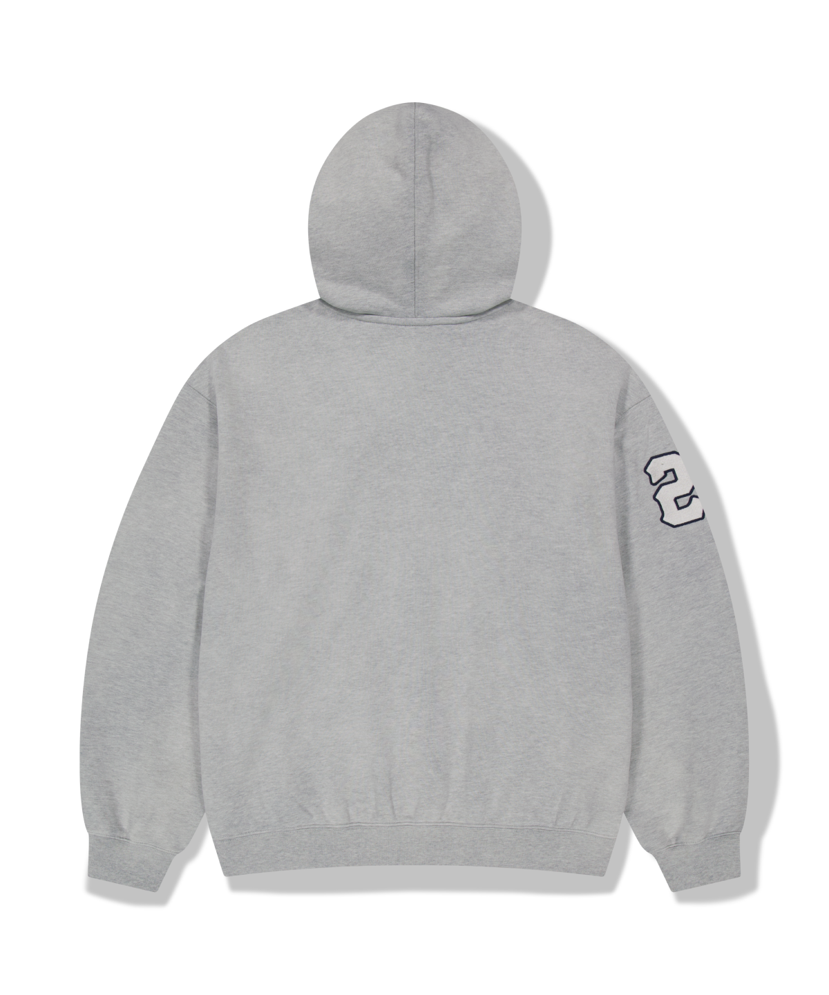 위캔더스(WKNDRS) EMBLEM ZIP-UP HOODIE (M.GREY)