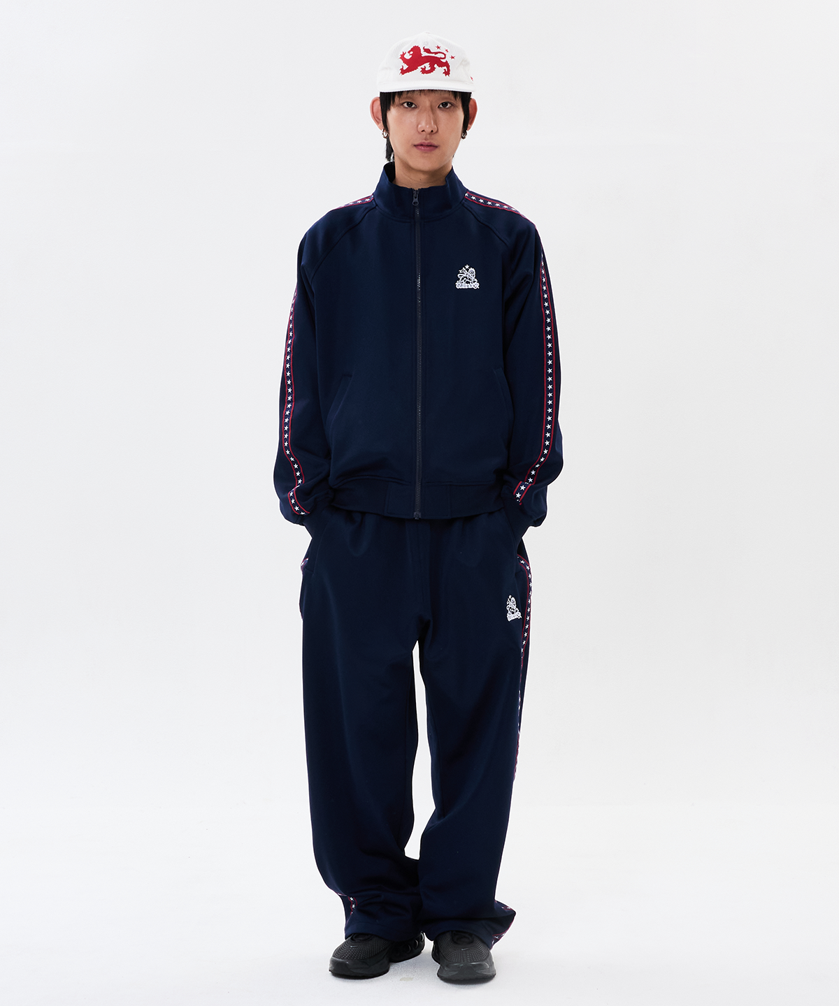 위캔더스(WKNDRS) STAR TRACK JACKET (NAVY)