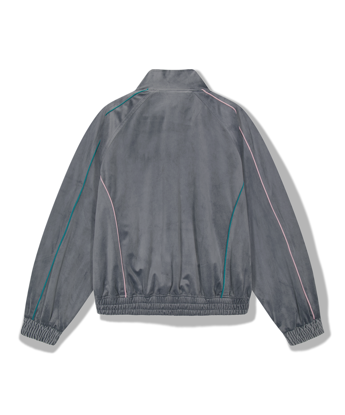 위캔더스(WKNDRS) VELVET TRACK JACKET (D.GREY)