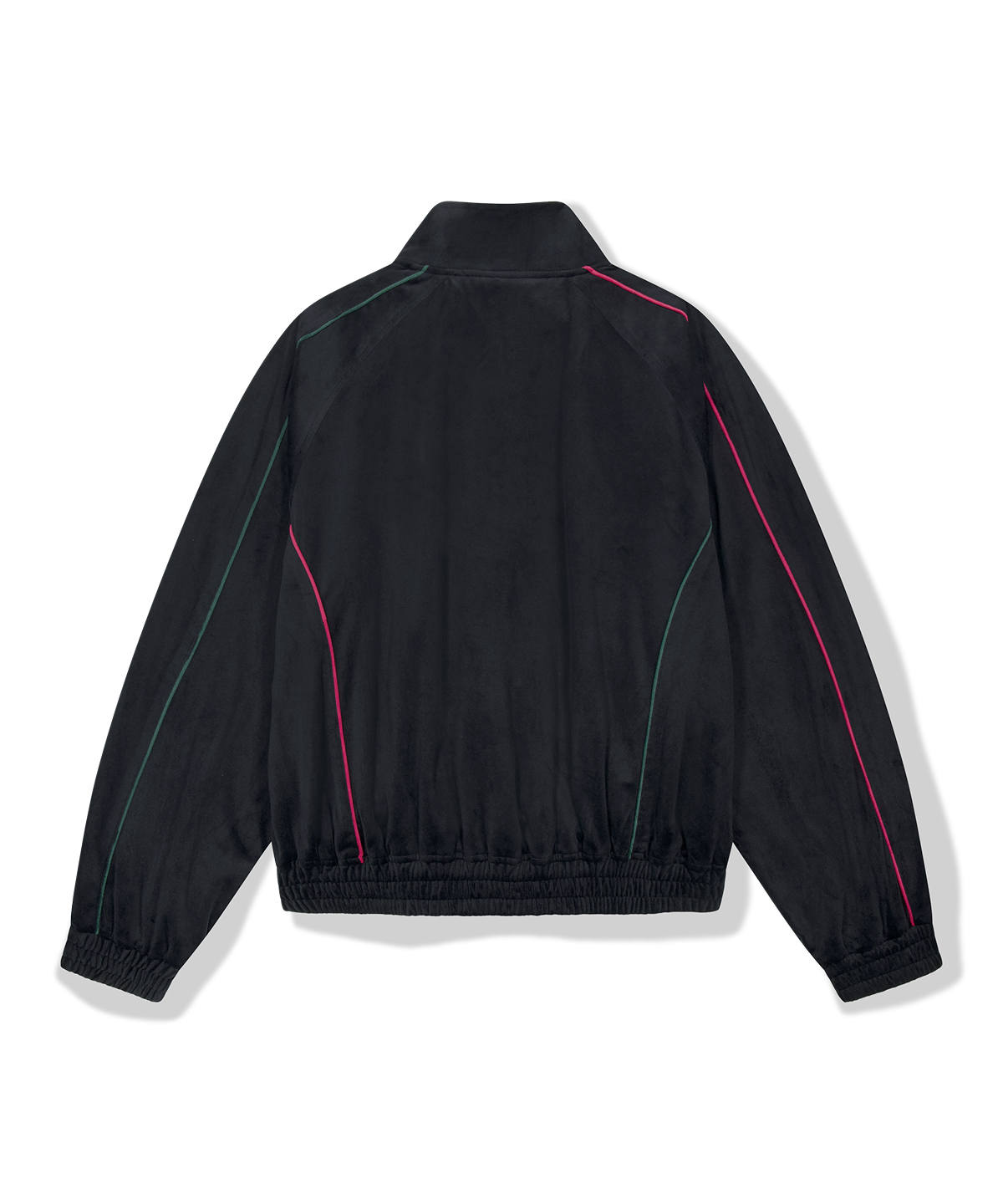 위캔더스(WKNDRS) VELVET TRACK JACKET (BLACK)