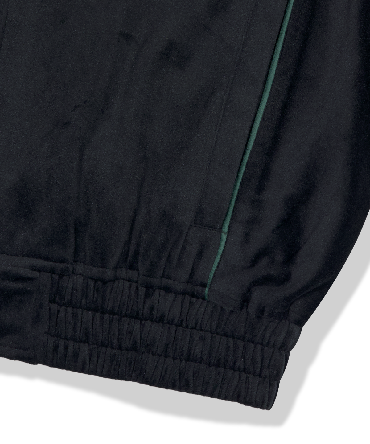 위캔더스(WKNDRS) VELVET TRACK JACKET (BLACK)
