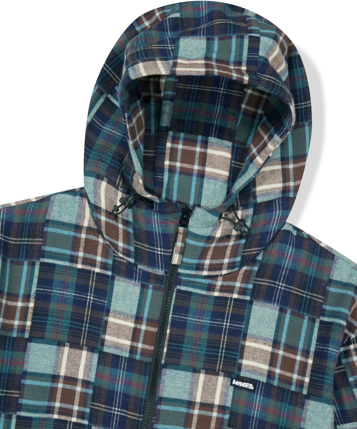 위캔더스(WKNDRS) PATCHWORK HOOD JACKET (D.MIX)