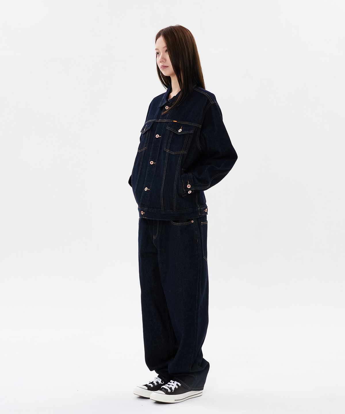 위캔더스(WKNDRS) OG TRUCKER JACKET (D.BLUE)