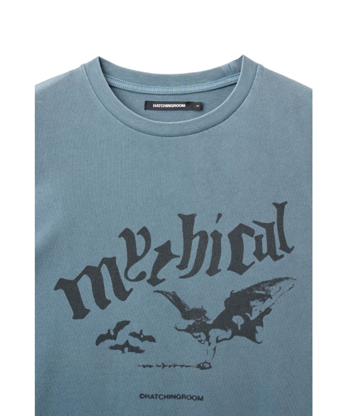 해칭룸(HATCHINGROOM) Mythical Angel Tee Over Dyed Sky Blue