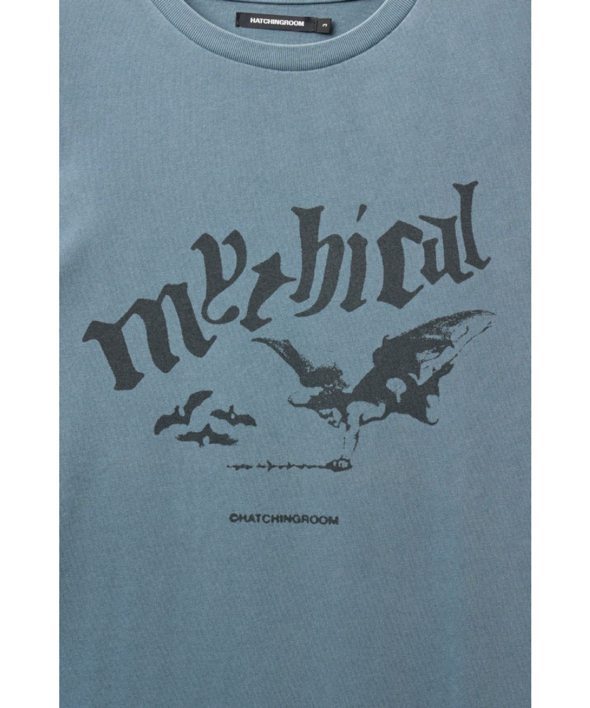해칭룸(HATCHINGROOM) Mythical Angel Tee Over Dyed Sky Blue