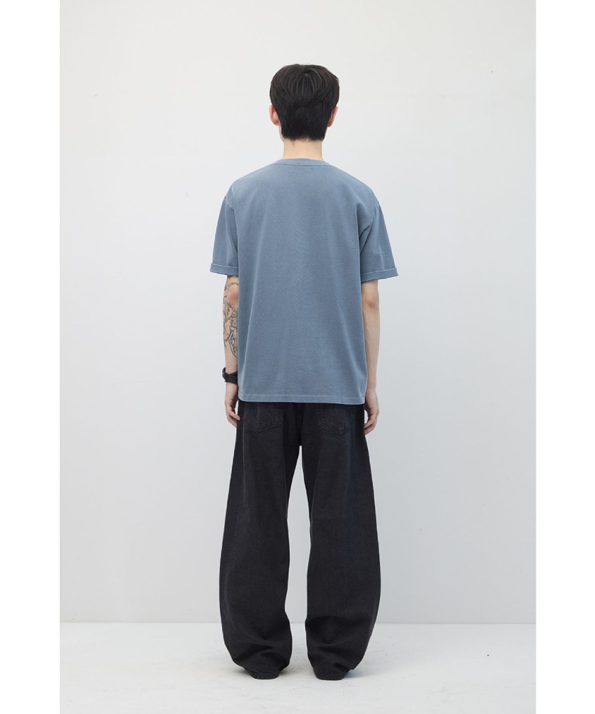 해칭룸(HATCHINGROOM) Mythical Angel Tee Over Dyed Sky Blue