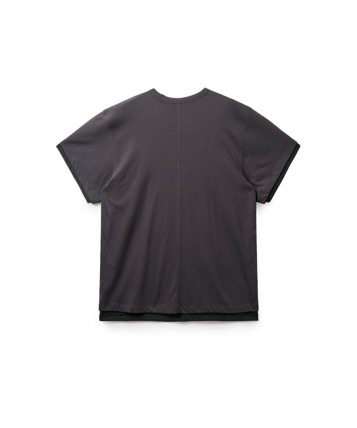 해칭룸(HATCHINGROOM) Two Face Tee 1/2 Purple Charcoal