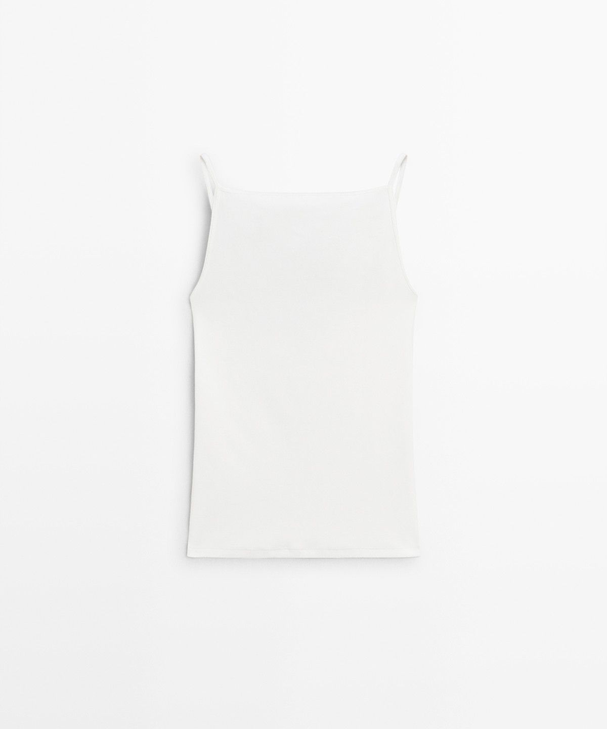 마시모두띠(MASSIMO DUTTI) 코튼 블렌드 스트래피 탑