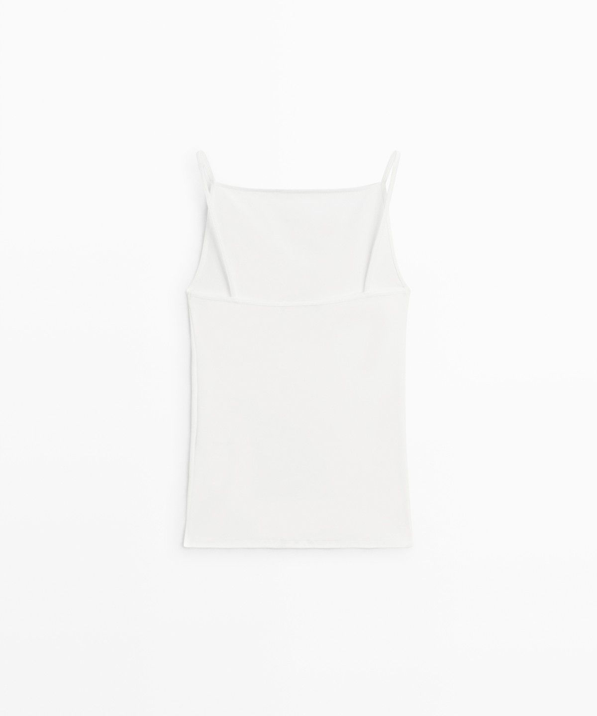 마시모두띠(MASSIMO DUTTI) 코튼 블렌드 스트래피 탑