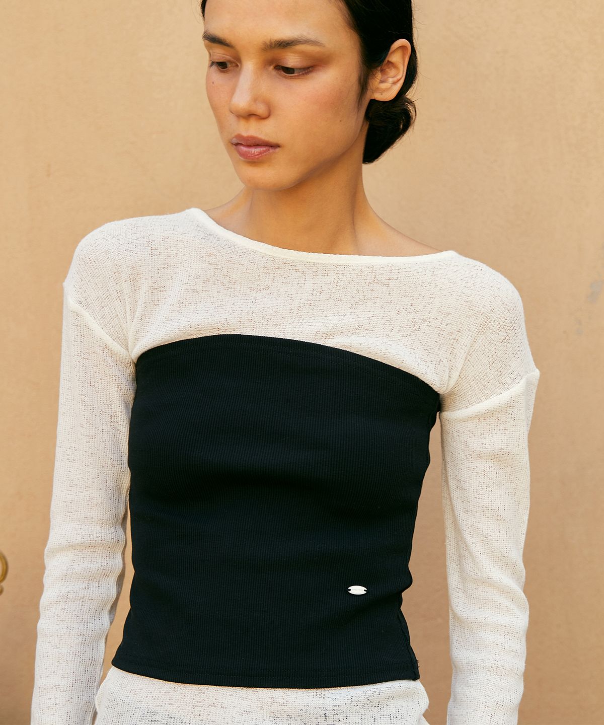 폴뉴아(FOLNUA) NET LONG SLEEVE T-SHIRT (2COLOR)