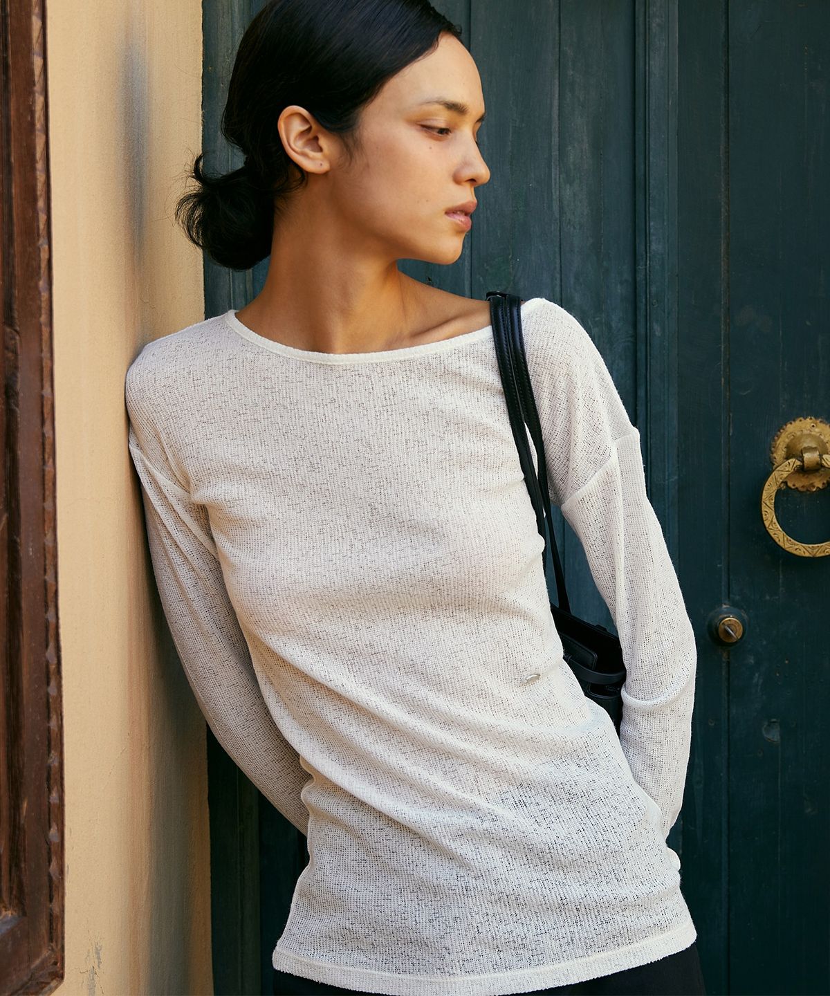 폴뉴아(FOLNUA) NET LONG SLEEVE T-SHIRT (2COLOR)