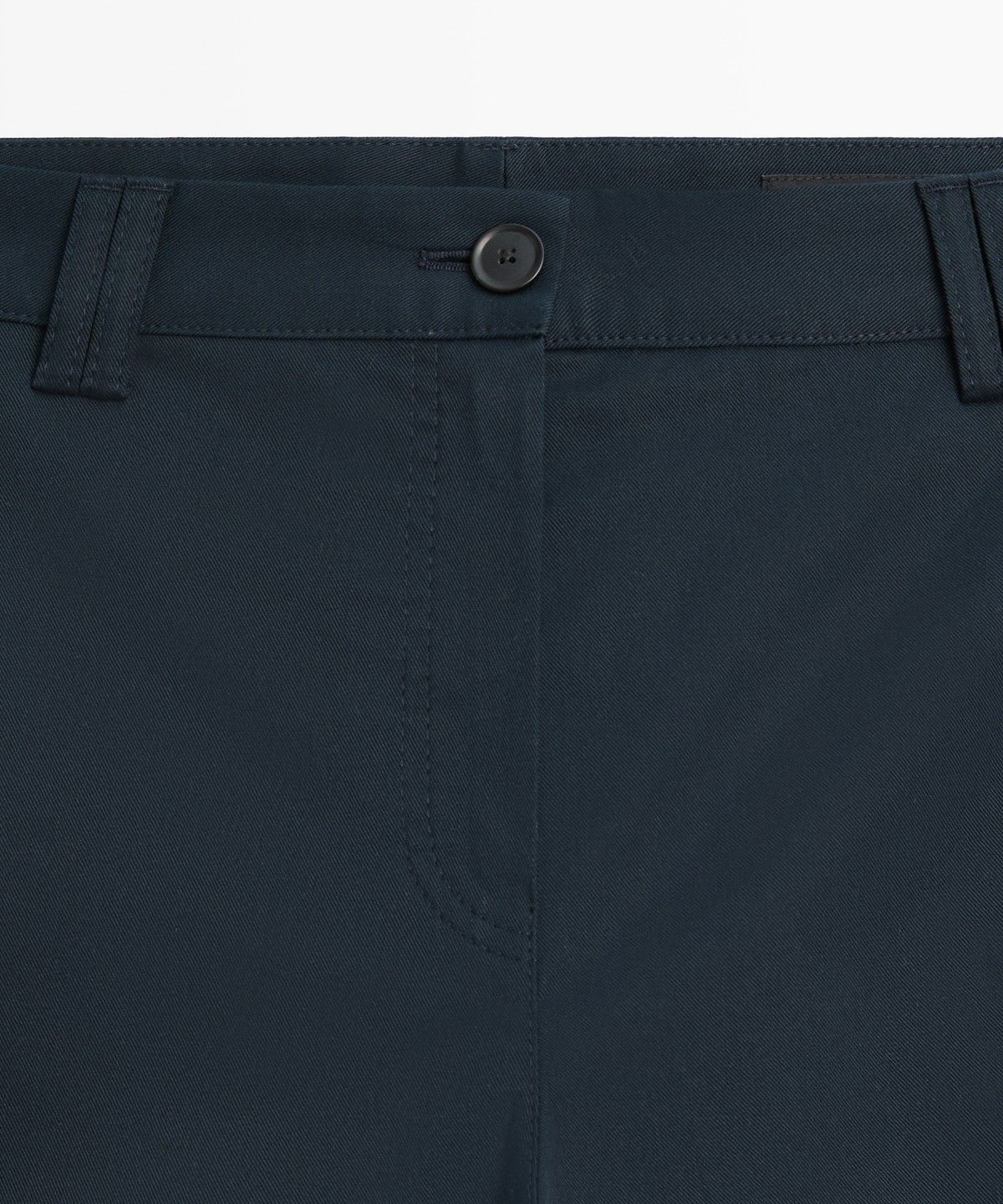 마시모두띠(MASSIMO DUTTI) 코튼 블렌드 미니 플레어 스트레치 팬츠