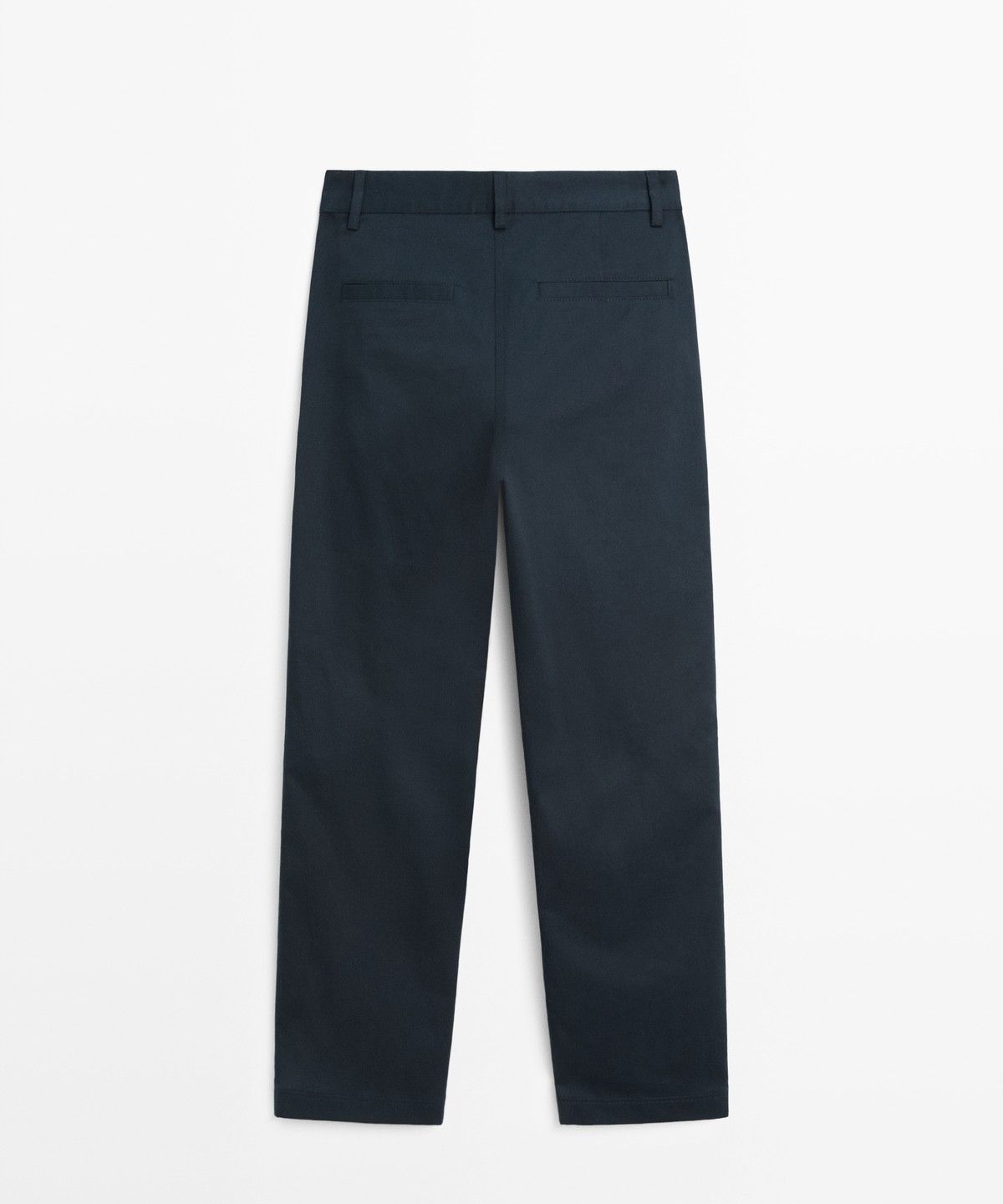 마시모두띠(MASSIMO DUTTI) 코튼 블렌드 미니 플레어 스트레치 팬츠