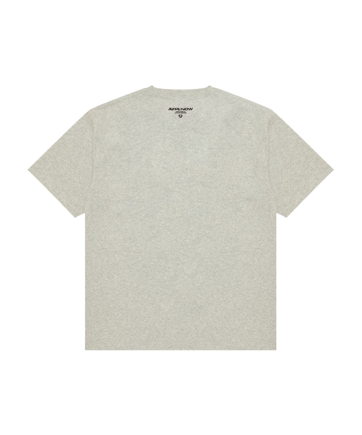 에이프(AAPE) AAPENOW 하트 문페이스 로고 티셔츠 라이트 그레이 / AAPTEM1807XAQWH2