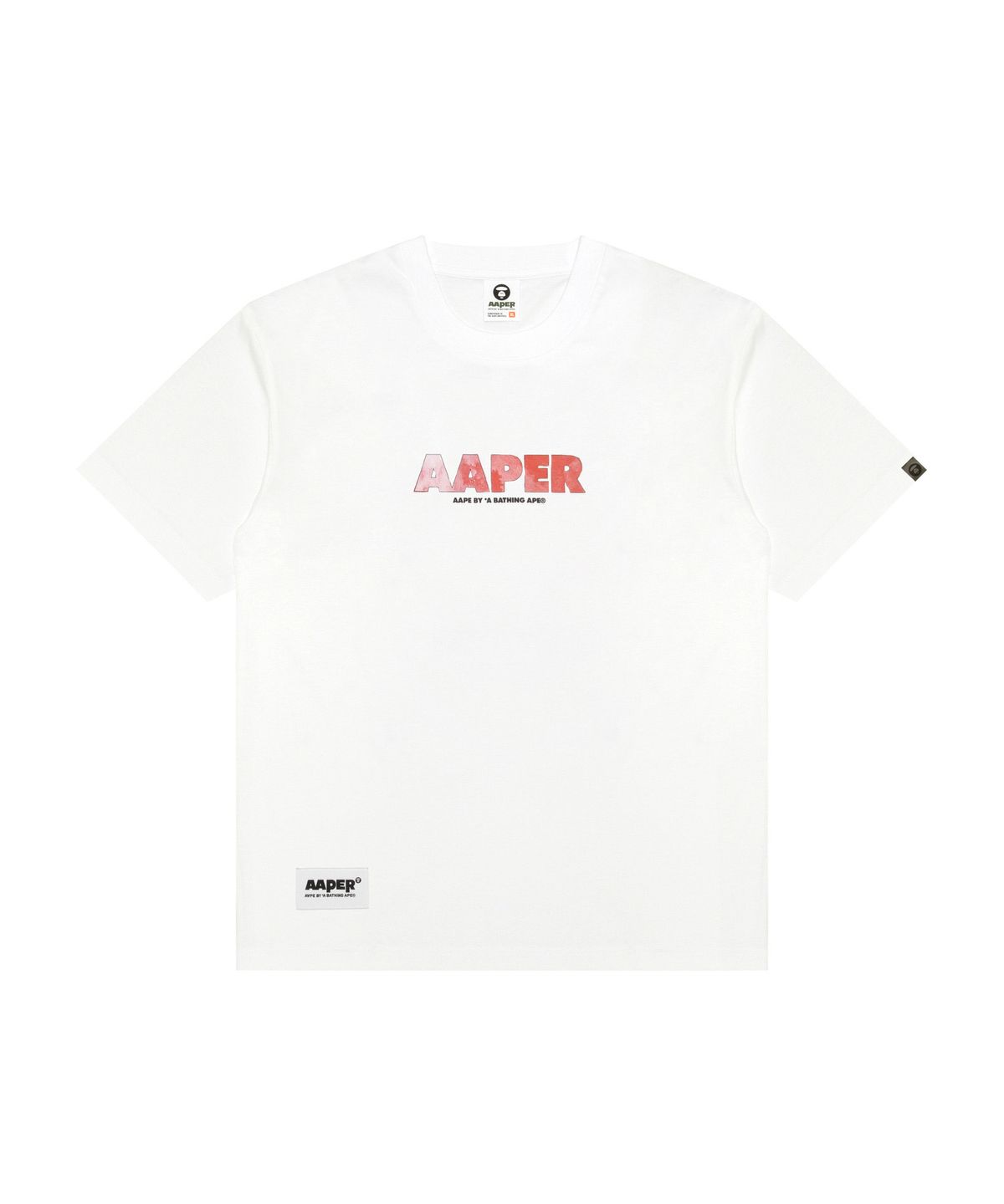 에이프(AAPE) AAPER 그래픽 티셔츠 화이트 / AAPTEM1821XXQWHX