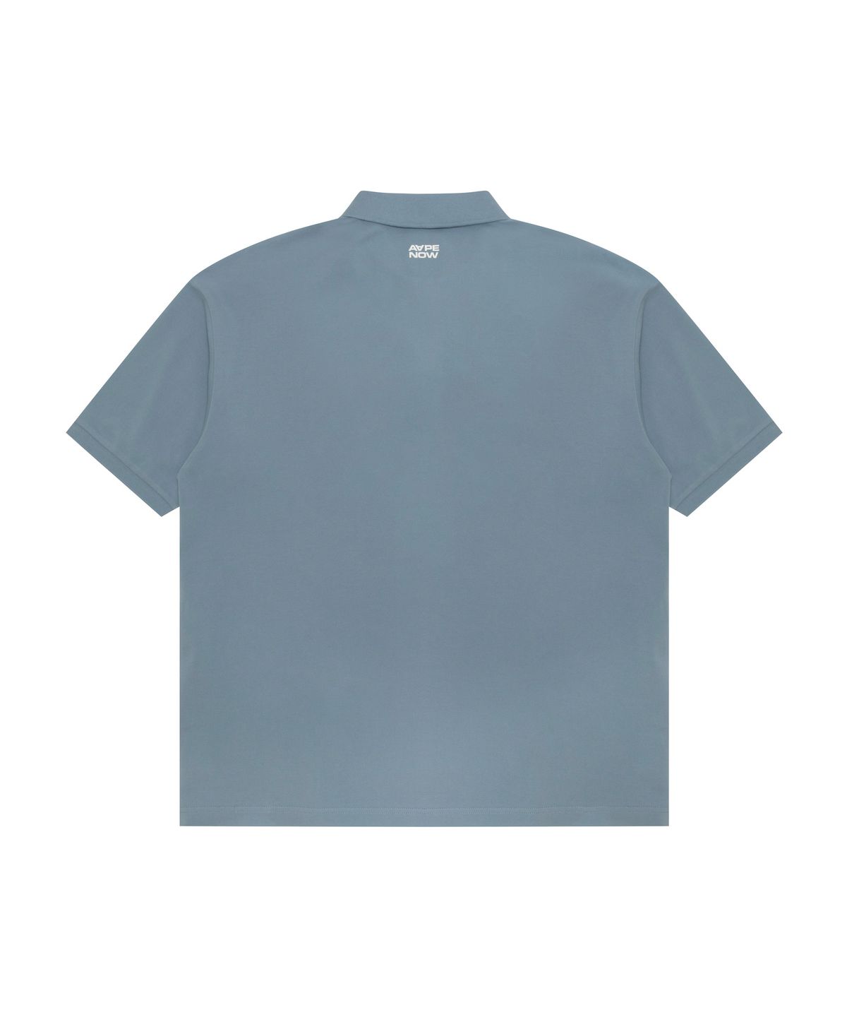 에이프(AAPE) AAPENOW 문페이스 로고 폴로 티셔츠 스카이 블루 / AAPPOM1813XXQBLE