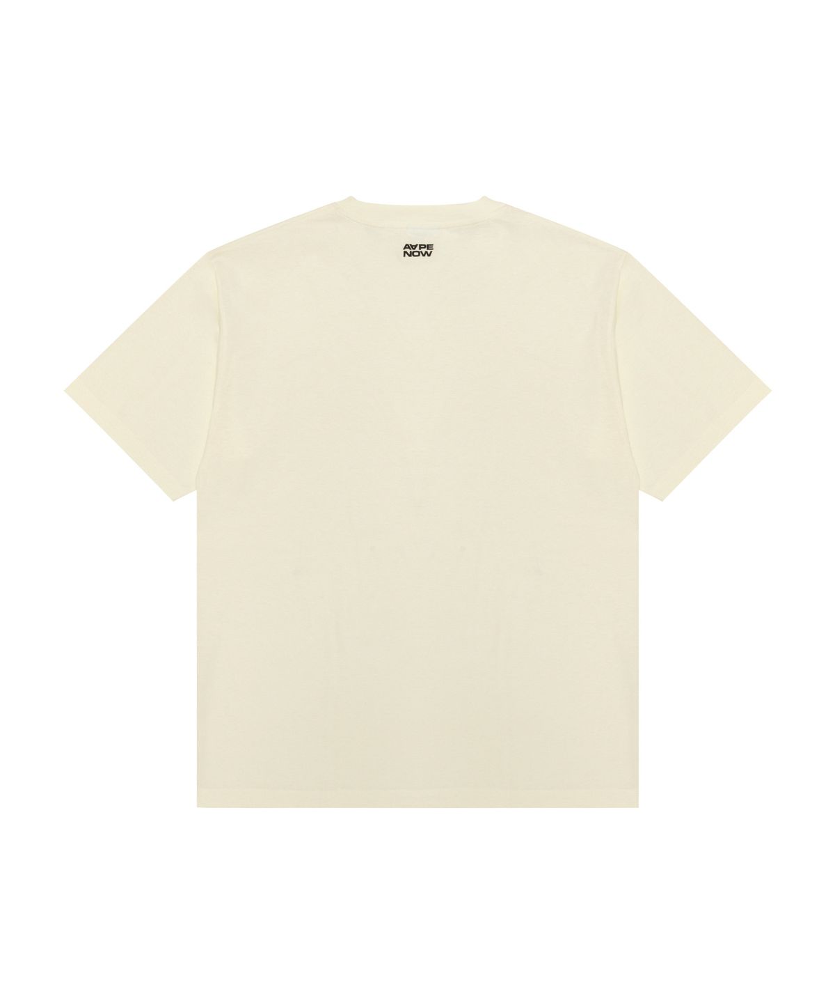 에이프(AAPE) AAPENOW 문페이스 티셔츠 아이보리 / AAPTEM1808XXQIVA
