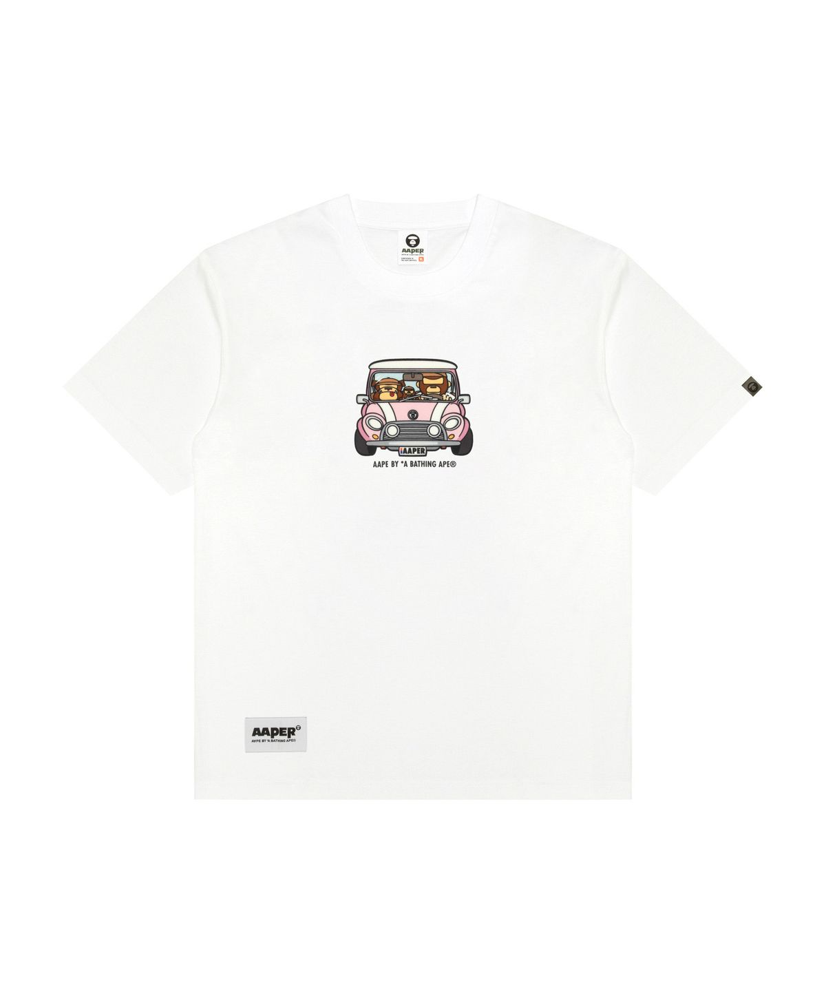 에이프(AAPE) AAPER 그래픽 티셔츠 화이트 / AAPTEM1827XXQWHX