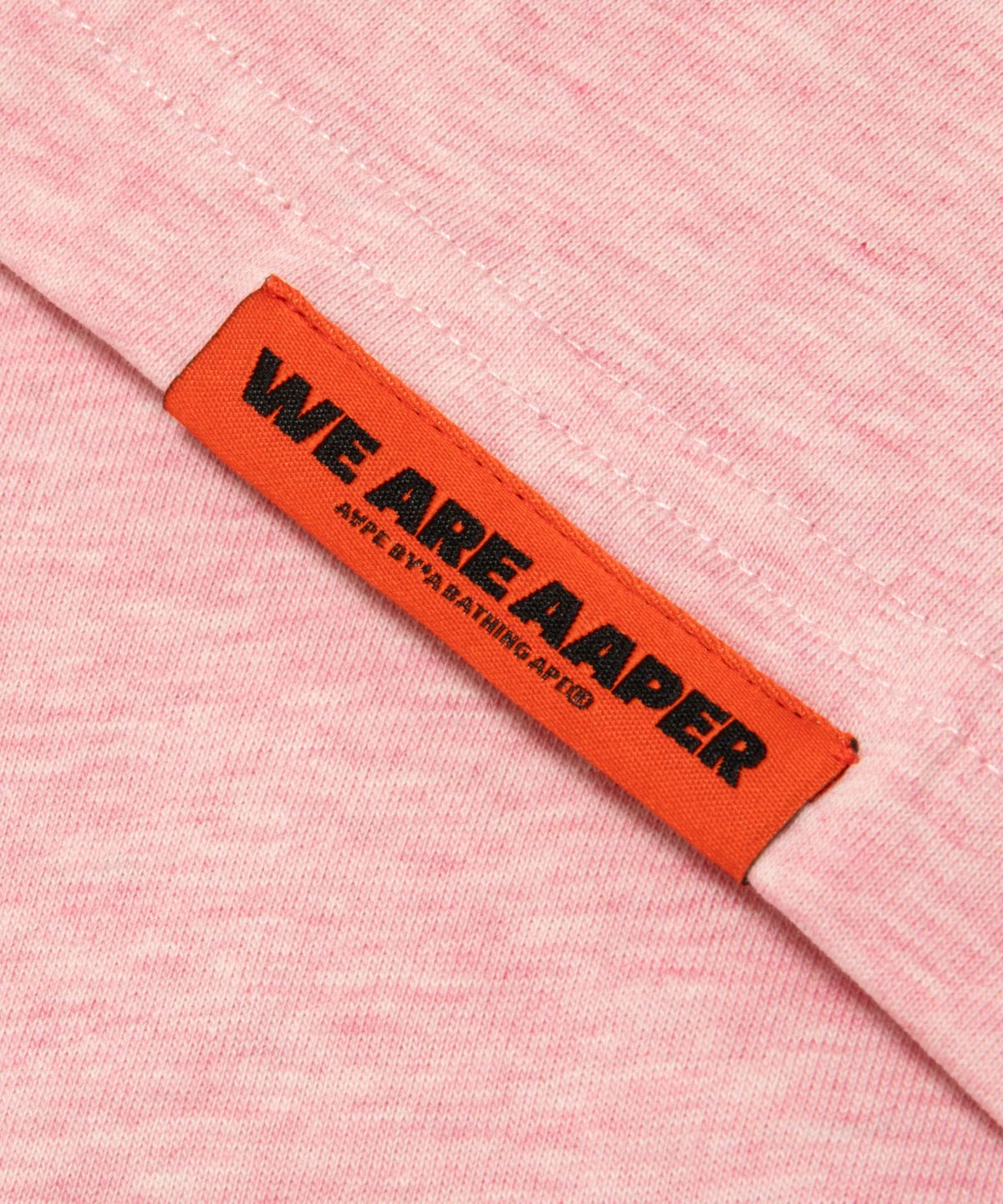 에이프(AAPE) AAPER 로고 티셔츠 핑크 / AAPTEM1830XAQPK2