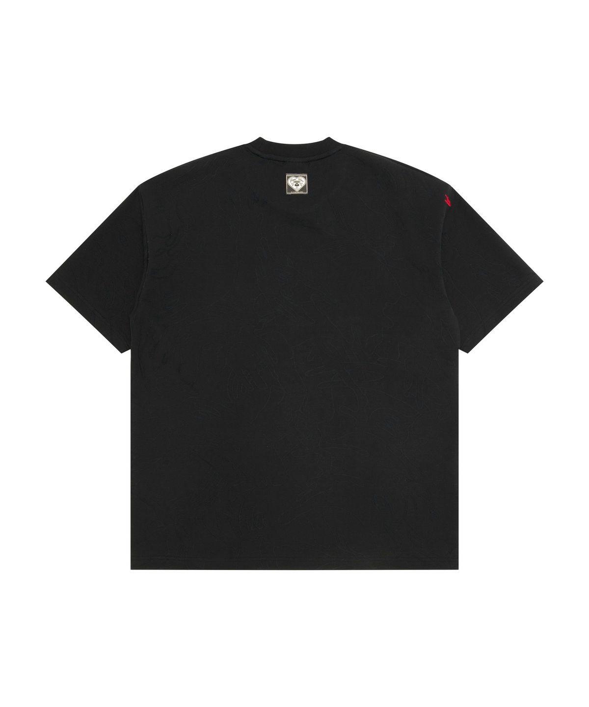 에이프(AAPE) 로고 티셔츠 블랙 / AAPTEM1853XXQBKX