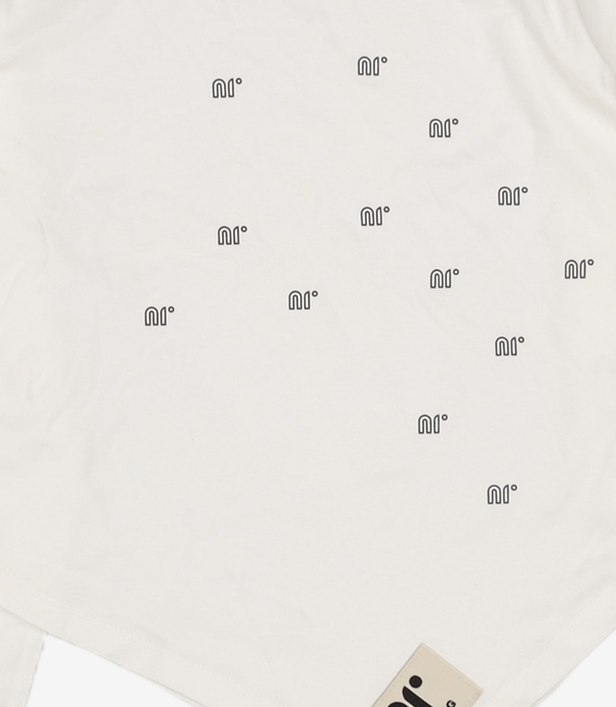 닐링(NILLRING) T12.00 Unbalanced Long-sleeved Printed T-shirt FREE