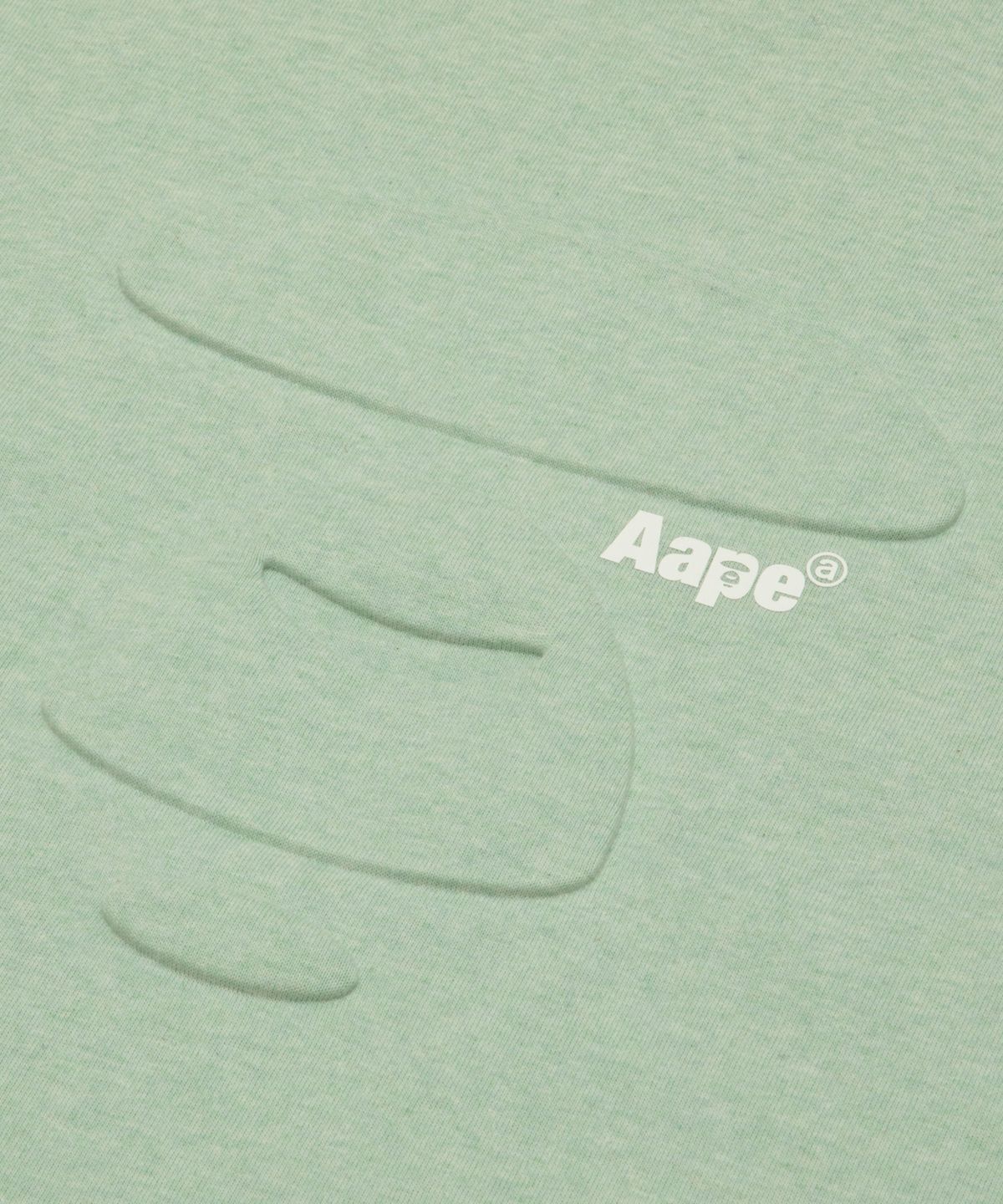 에이프(AAPE) AAPEUNVS 문페이스 티셔츠 그린 / AAPTEM1836XAQGR2