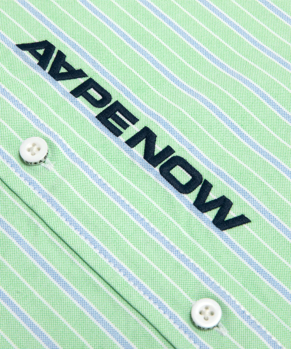 에이프(AAPE) AAPENOW 문페이스 스프라이트 숏 슬리브 셔츠 라이트 그린 / AAPSRM8560XXQGRK