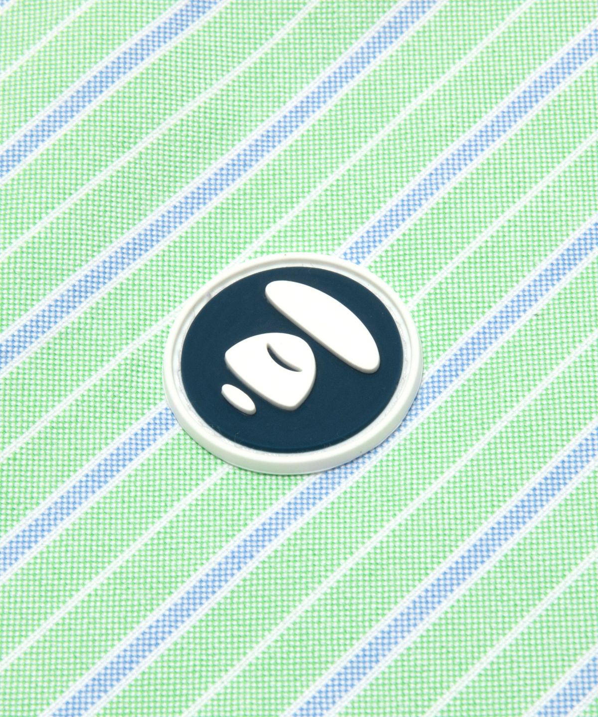 에이프(AAPE) AAPENOW 문페이스 스프라이트 숏 슬리브 셔츠 라이트 그린 / AAPSRM8560XXQGRK