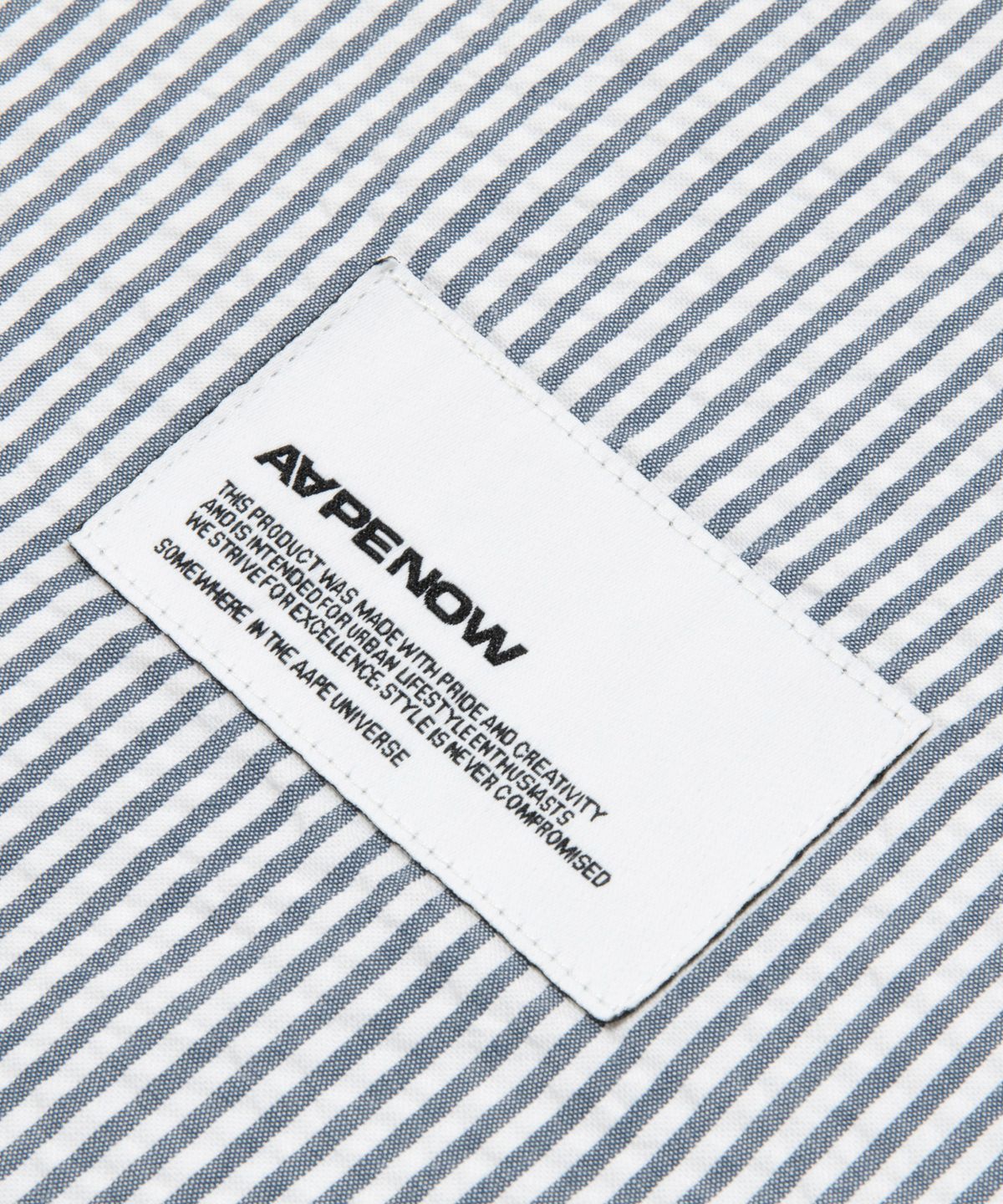 에이프(AAPE) AAPENOW 문페이스 숏 슬리브 셔츠 블랙 / AAPSRM8562XXQNYA