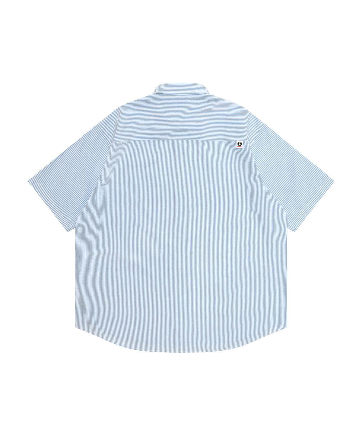 에이프(AAPE) AAPENOW 문페이스 숏 슬리브 셔츠 스카이 블루 / AAPSRM8562XXQBLA