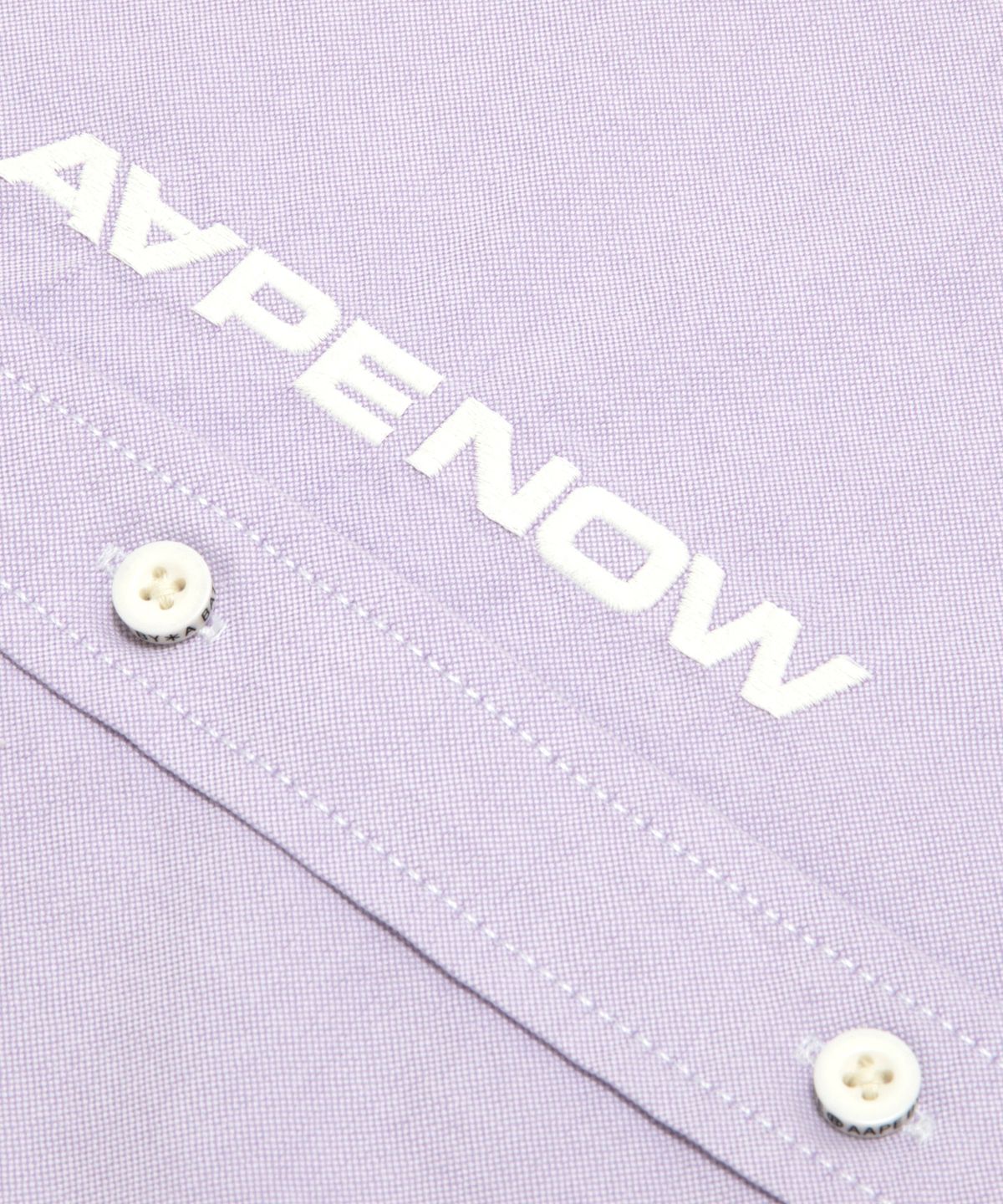 에이프(AAPE) AAPENOW 문페이스 숏 슬리브 셔츠 퍼플 / AAPSRM8559XXQPPX