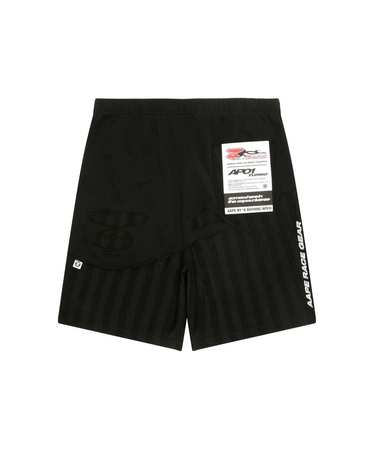 에이프(AAPE) 스웨트 쇼츠 블랙 / AAPSPMD608XXQBKX