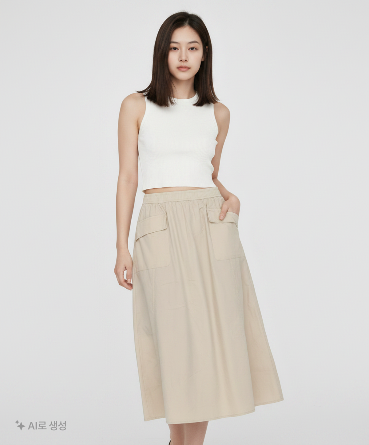 폴햄(POLHAM) 롱스커트 30