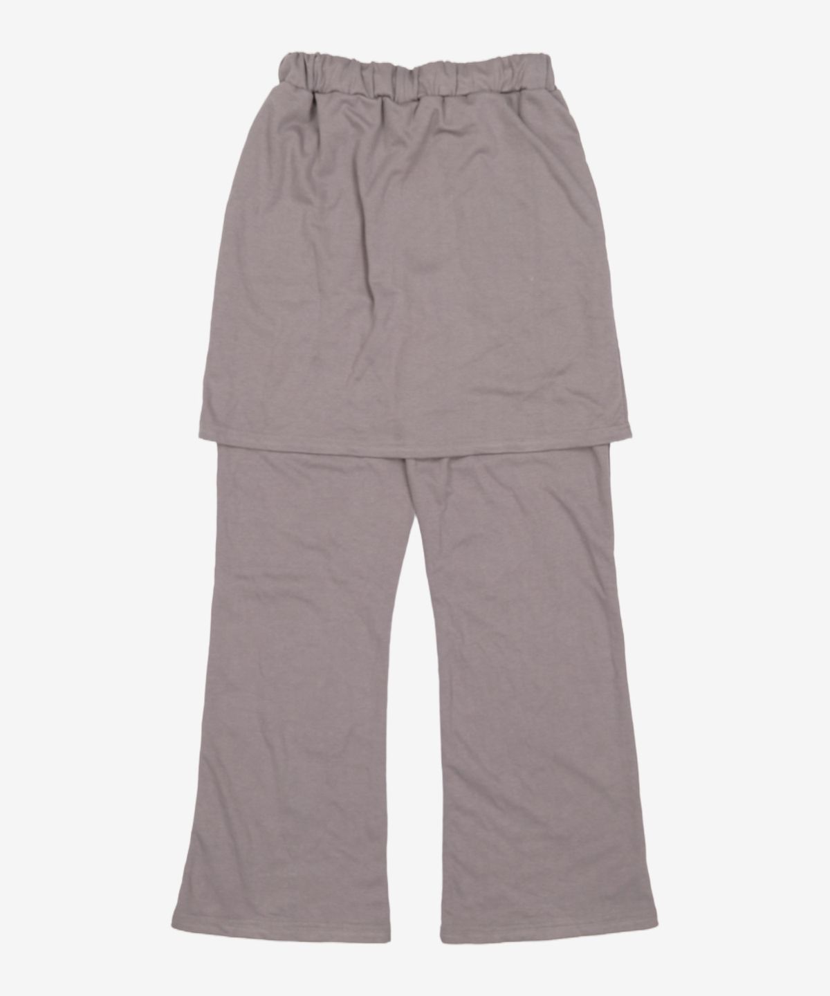 나이스고스트클럽(NICEGHOSTCLUB) LOGO SWEAT LAYERED PANTS_GREY(NG2DFUPA91A) FREE