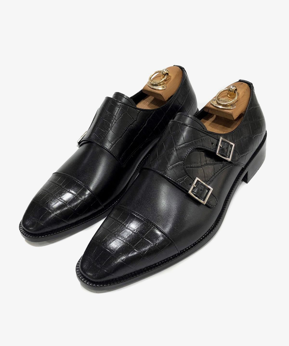 조앤슈(JOENSHOE) 르누아르 투톤 몽크스트랩 와니블랙