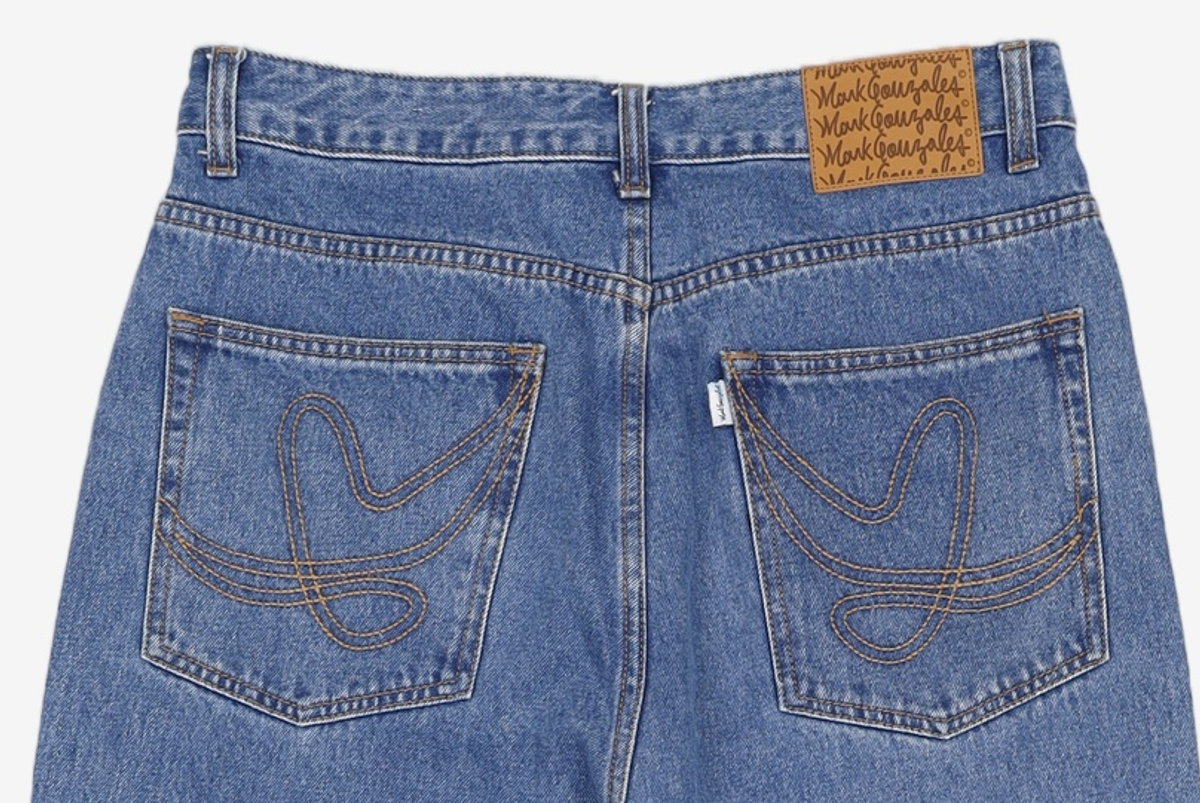 마크곤잘레스(MARK GONZALES) OVER FIT DENIM PANT - SKY BLUE L