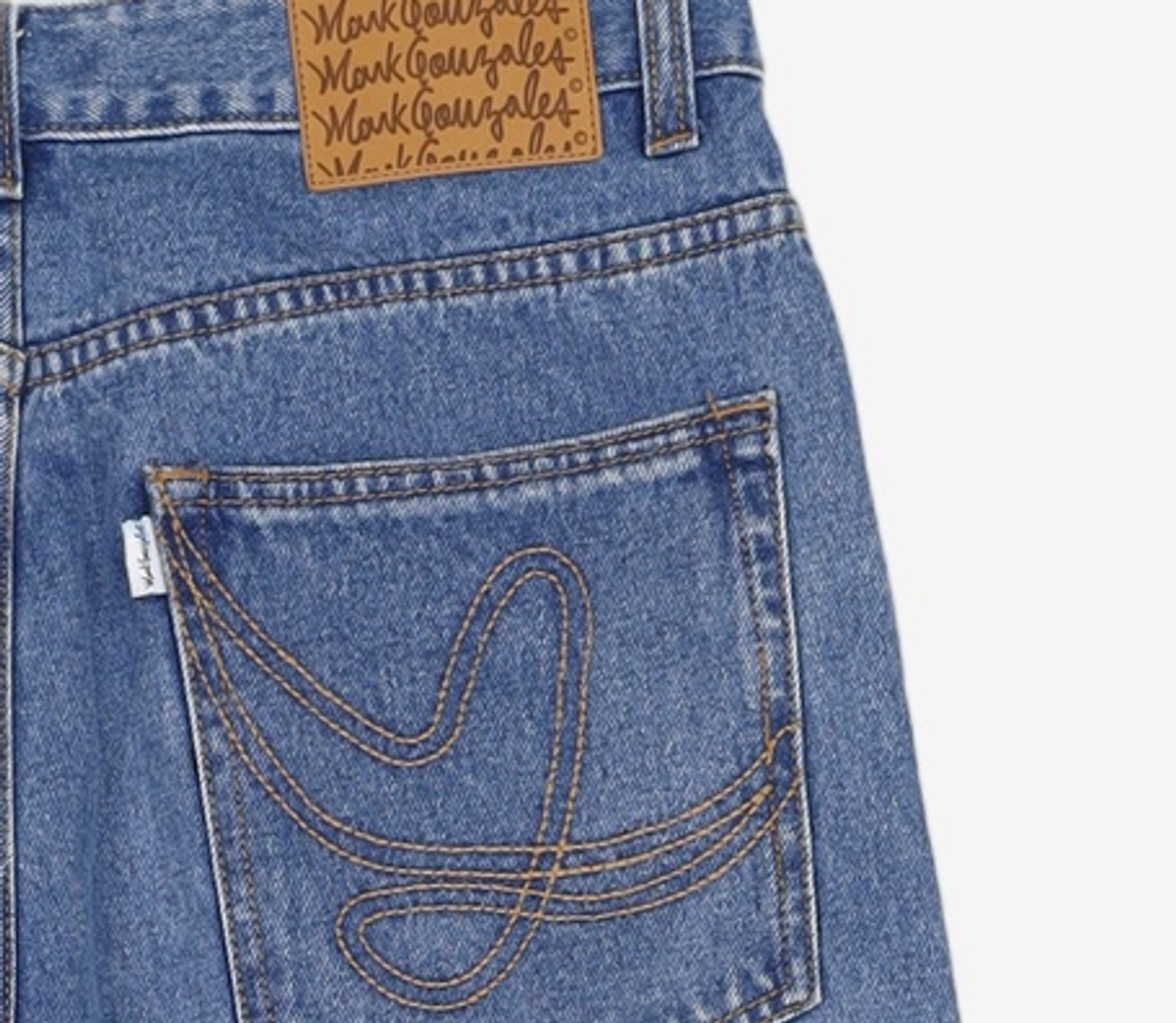 마크곤잘레스(MARK GONZALES) OVER FIT DENIM PANT - SKY BLUE L