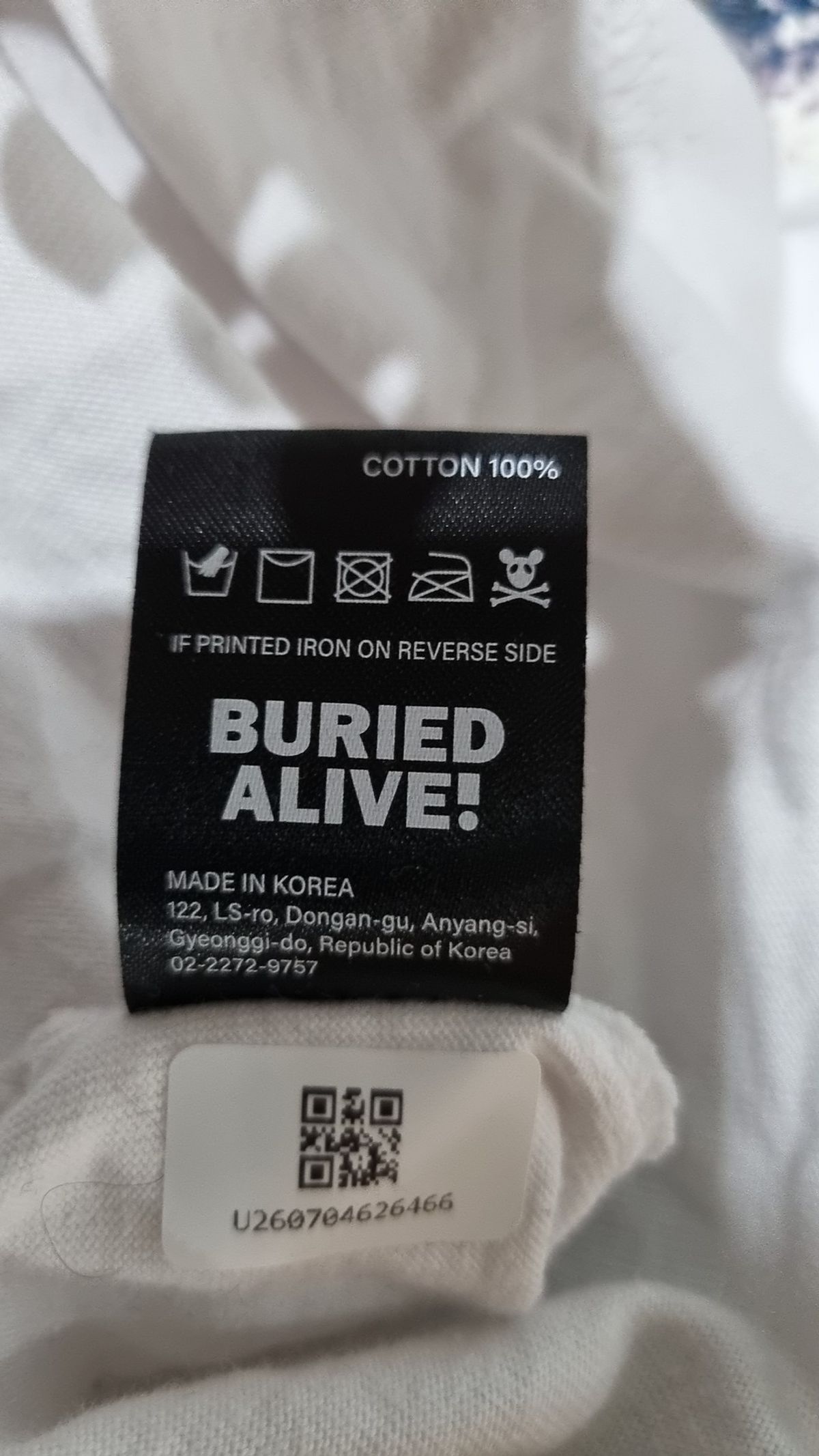 베리드얼라이브(BURIED ALIVE) 긴소매 티셔츠 S