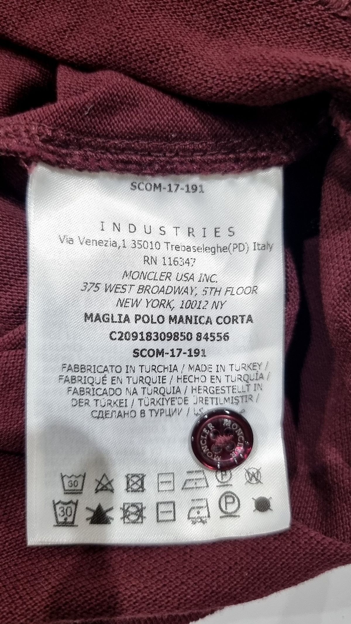 몽클레르(MONCLER) 피케/카라 티셔츠 M
