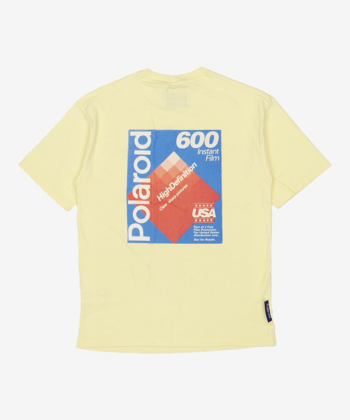 폴라로이드(POLAROID) 레트로 그래픽 반팔티셔츠 LEMON YELLOW S