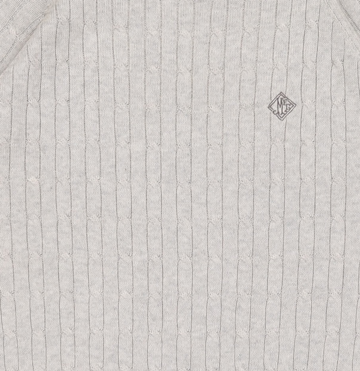 마리떼 프랑소와 저버(MARITHÉ + FRANҪOIS GIRBAUD) CABLE KNIT PULLOVER gray L