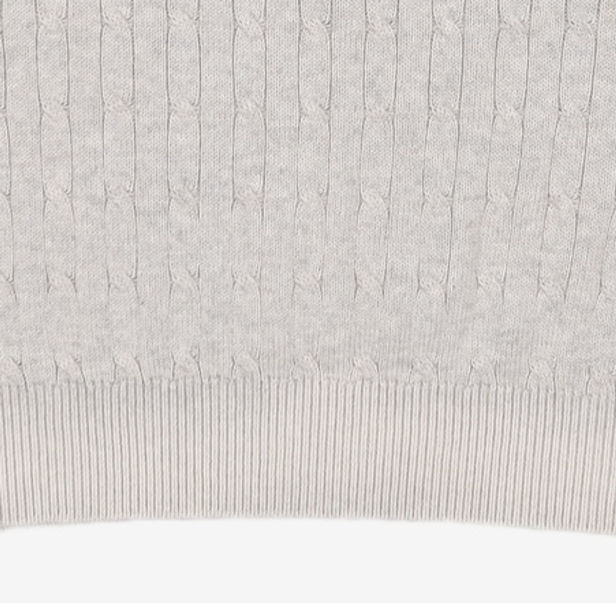 마리떼 프랑소와 저버(MARITHÉ + FRANҪOIS GIRBAUD) CABLE KNIT PULLOVER gray L