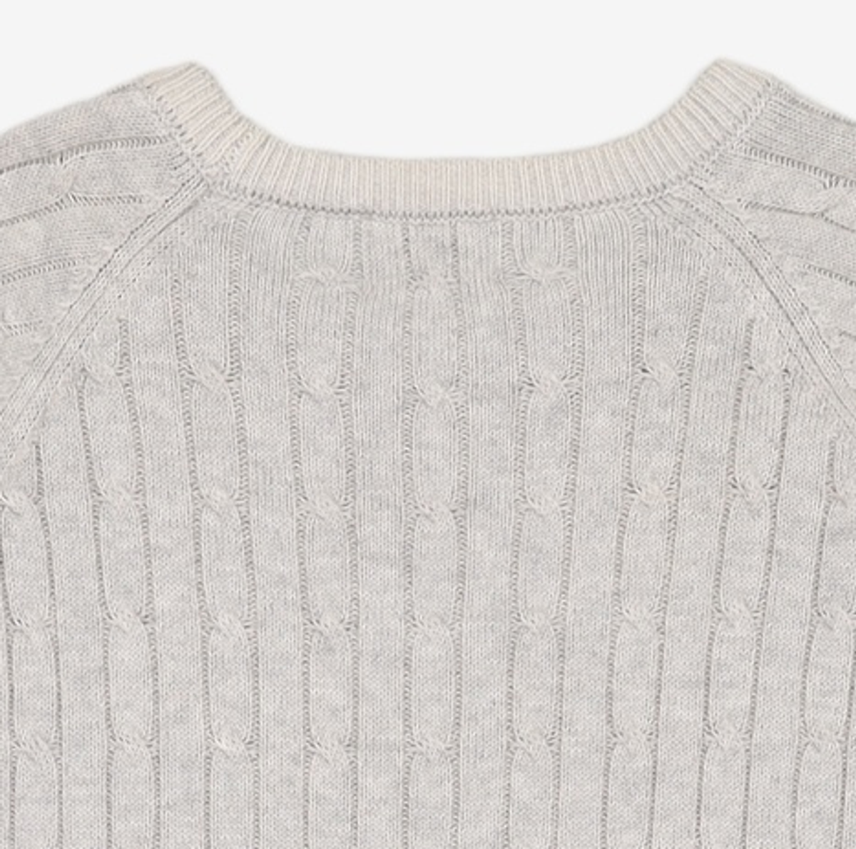 마리떼 프랑소와 저버(MARITHÉ + FRANҪOIS GIRBAUD) CABLE KNIT PULLOVER gray L