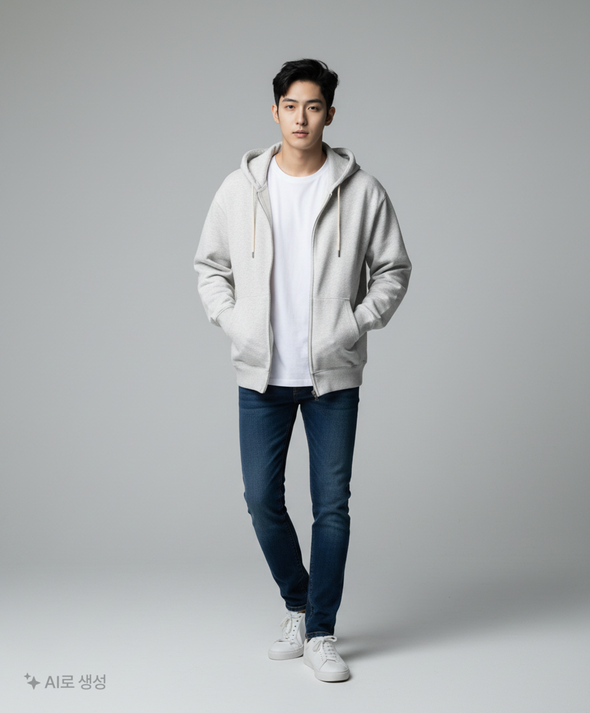 스파오(SPAO) 후드 집업 XXL